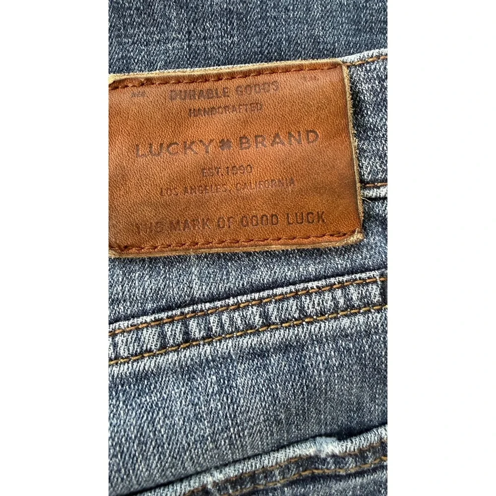 Lucky Brand 221 Straight Leg Mens Jeans 40x32 Medium Wash Blue Denim